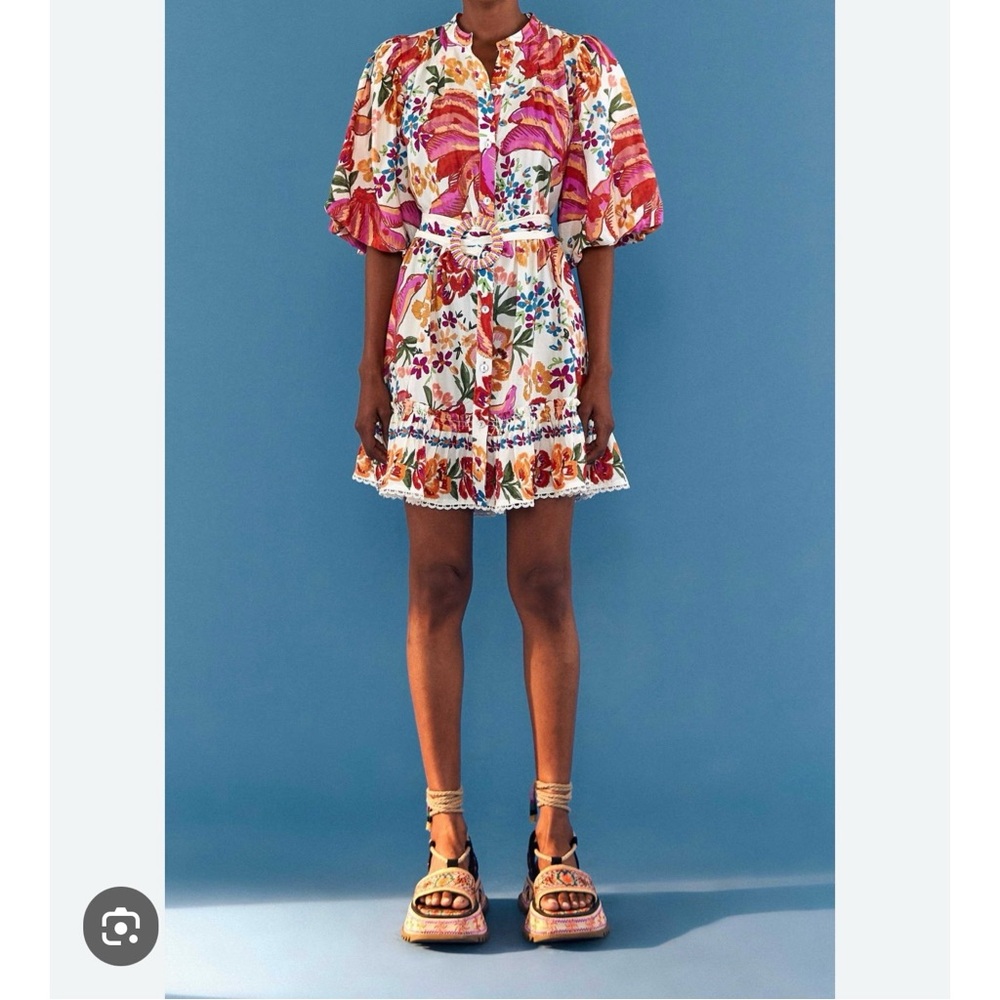 FARM RIO White Spring Bananas
Belted Mini Dress